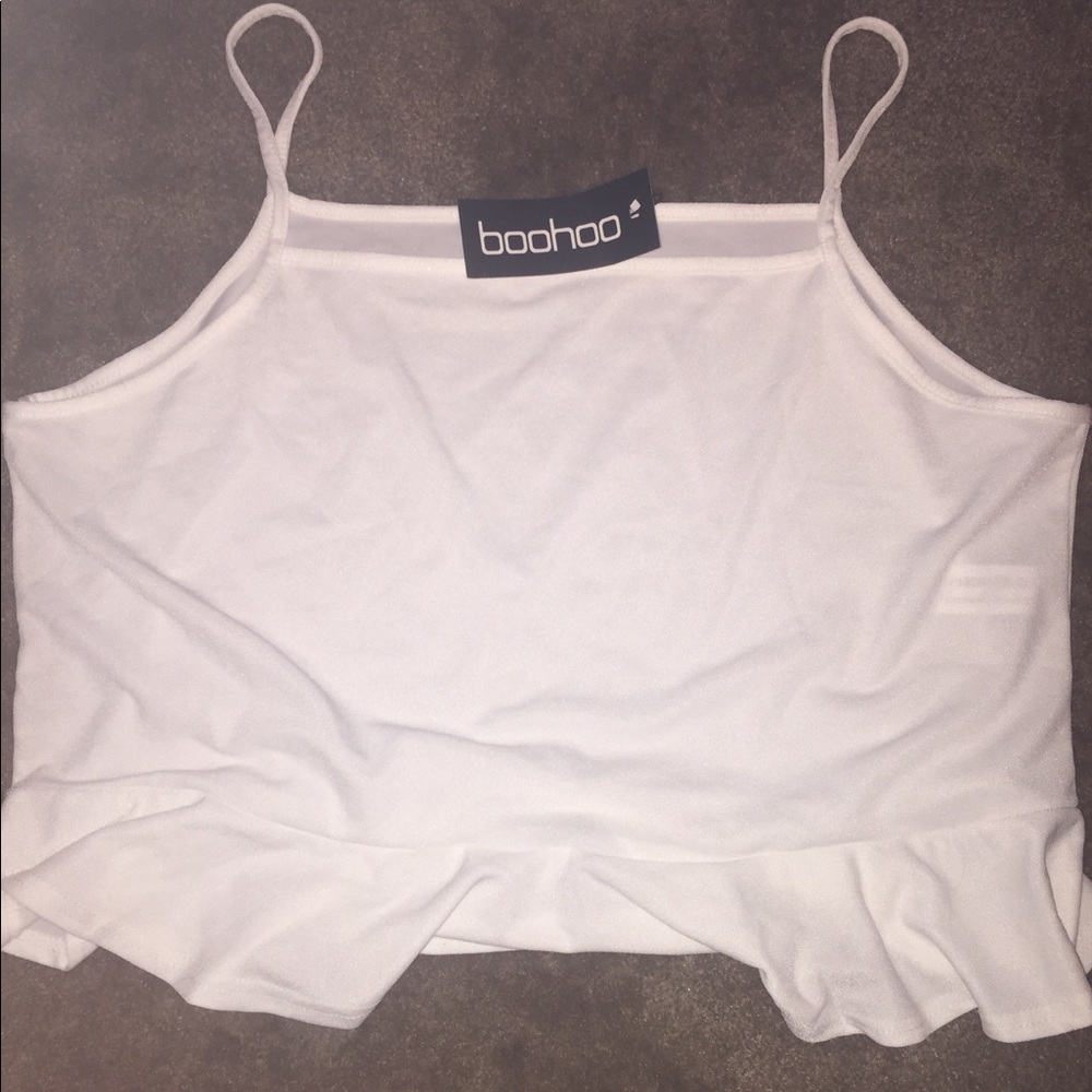 Plus size peplum croptop